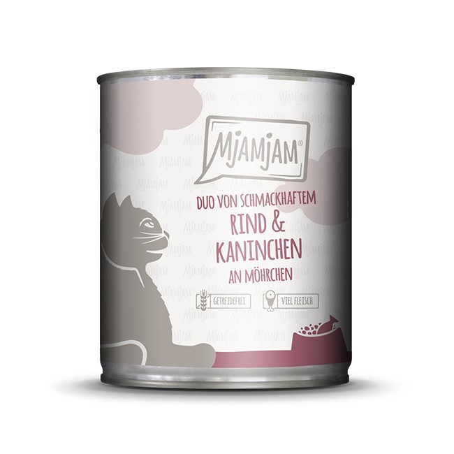 MjAMjAM Cat Duo Rind & Kaninchen 200 g, 400 g oder 800 g