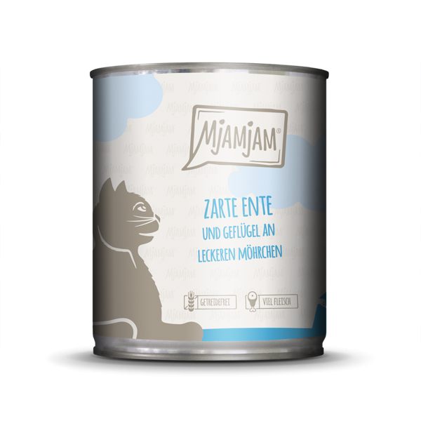 MjAMjAM Cat Ente und Geflügel 6 x 800 g