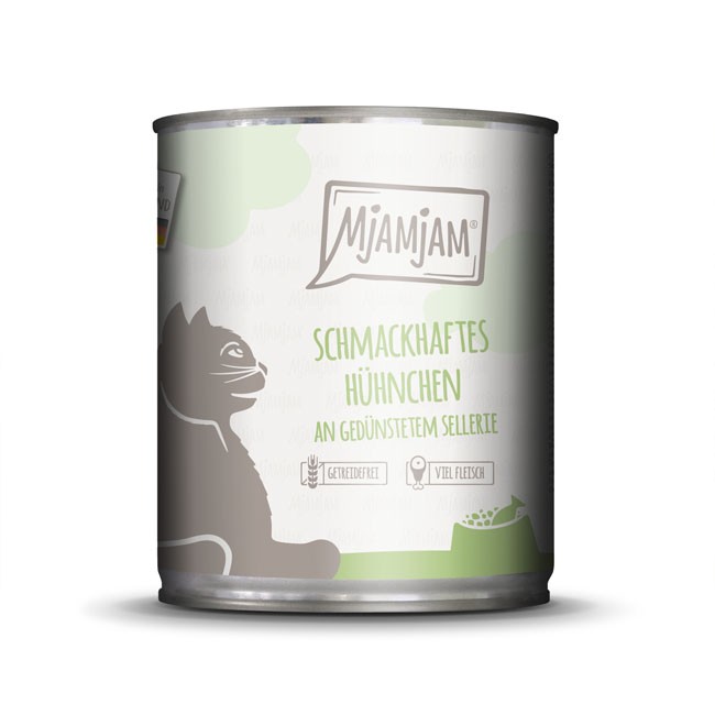 MjAMjAM Cat Huhn & Sellerie 200 g, 400 g oder 800 g