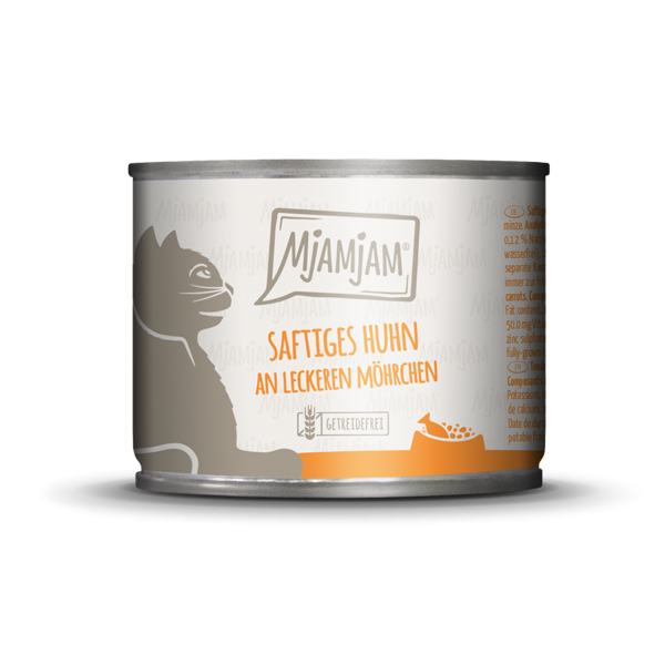 MjAMjAM Cat Huhn und Möhrchen 12 x 200 g