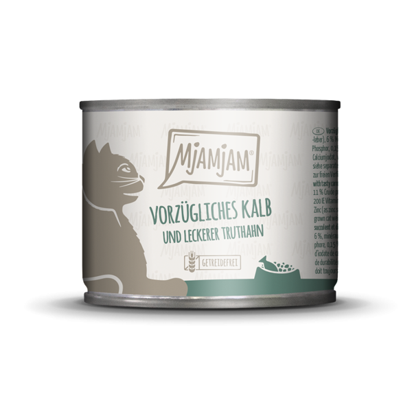 MjAMjAM Cat Kalb und Truthahn 12 x 200 g