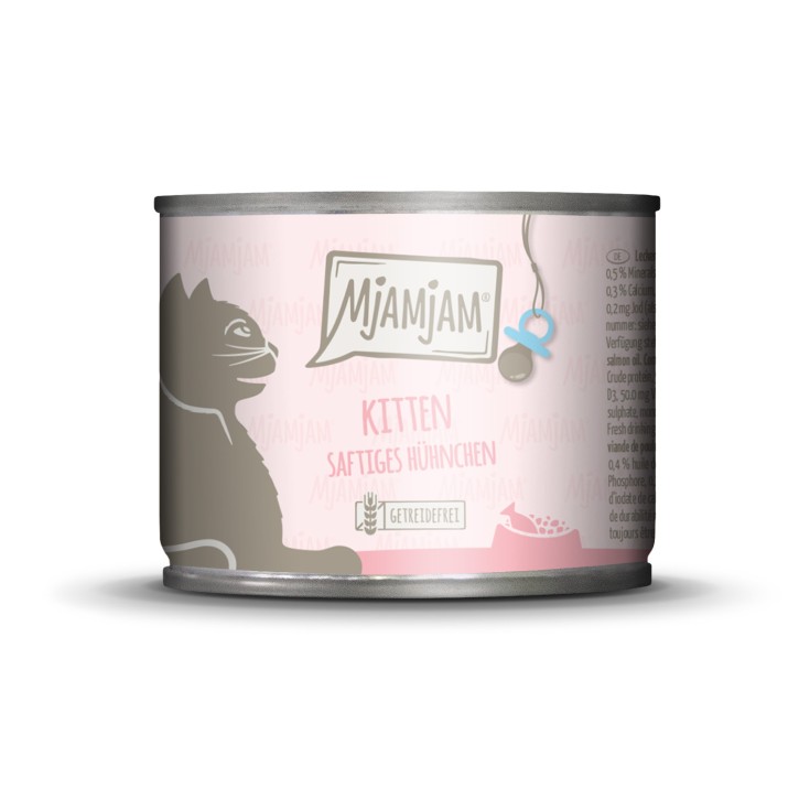 MjAMjAM Cat Kitten mit Huhn 12 x 200 g