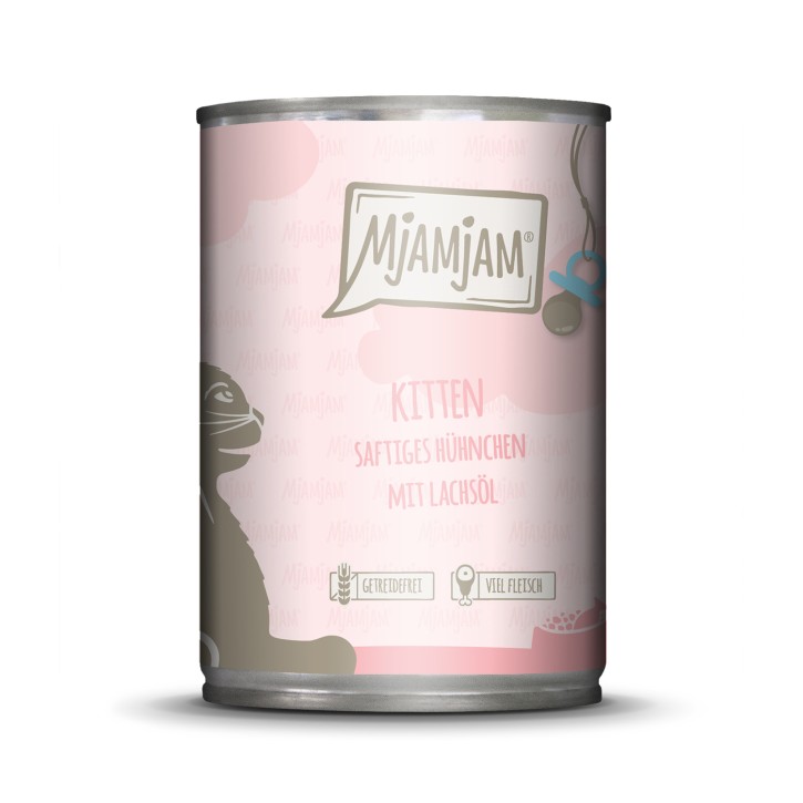 MjAMjAM Cat Kitten mit Huhn 12 x 400 g