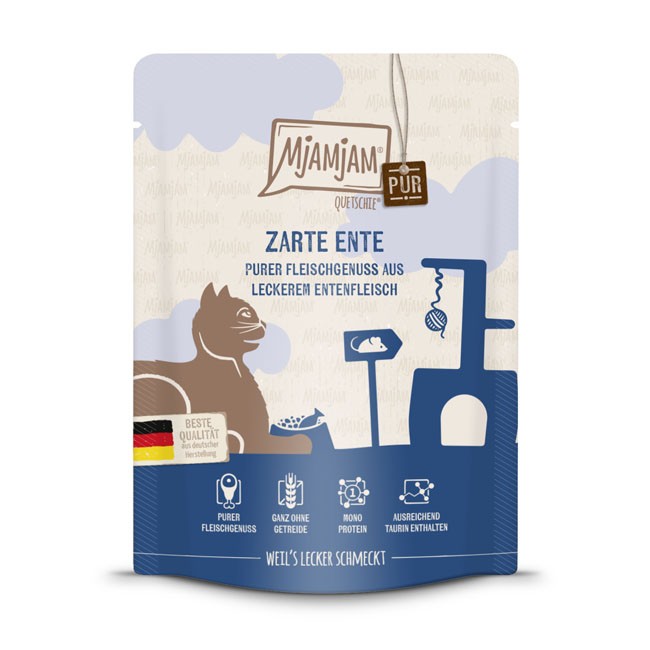 MjAMjAM Cat Quetschie Ente pur 125 g oder 300 g