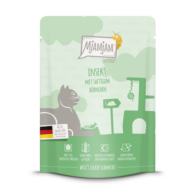 MjAMjAM Cat Quetschie Insekt & Huhn 125 g oder 300 g