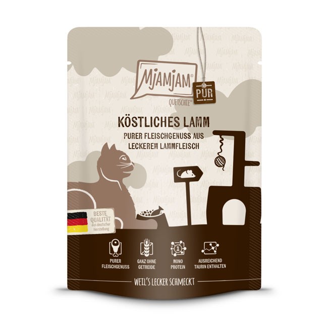 MjAMjAM Cat Quetschie Lamm pur 125 g oder 300 g