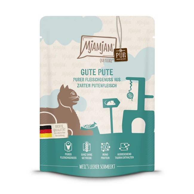 MjAMjAM Cat Quetschie Pute pur 125 g oder 300 g