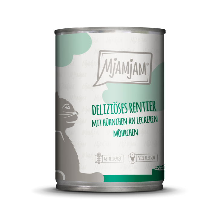 MjAMjAM Cat Rentier & Huhn 12 x 400 g