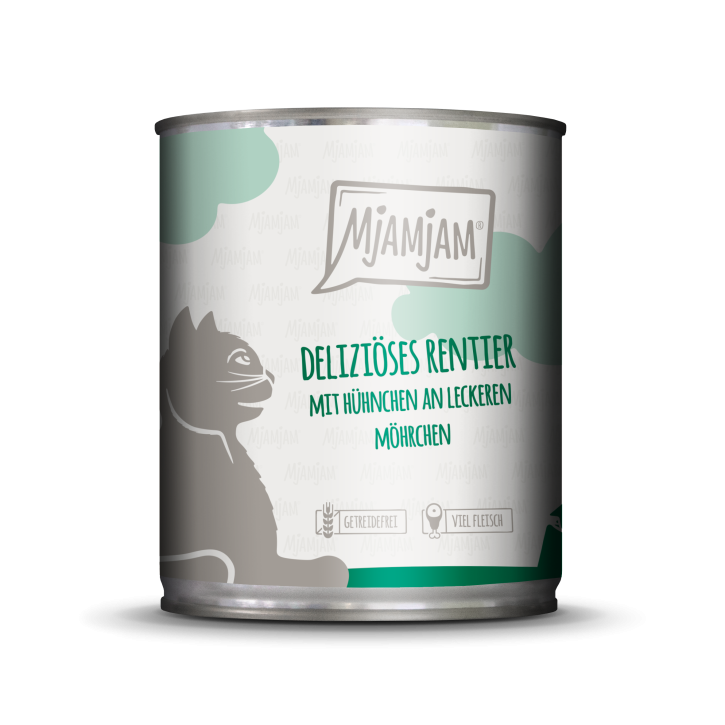 MjAMjAM Cat Rentier & Huhn 200 g, 400 g oder 800 g