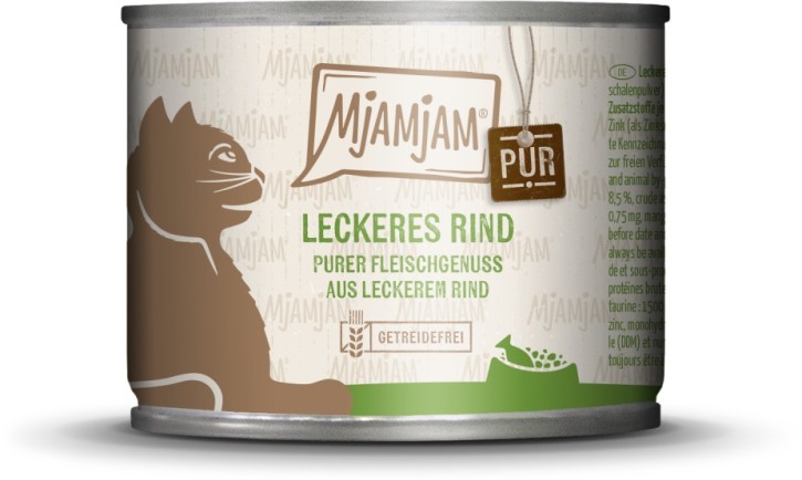 MjAMjAM Cat Rind pur 12 x 200 g