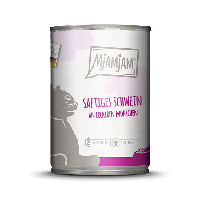 MjAMjAM Cat Schwein & Möhrchen 12 x 400 g