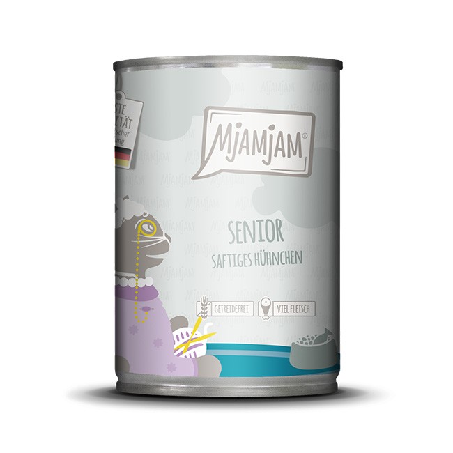MjAMjAM Cat Senior Huhn 12 x 400 g