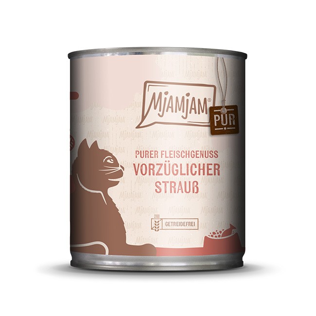 MjAMjAM Cat Strauß pur 200 g, 400 g oder 800 g