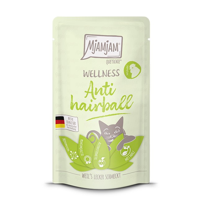 MjAMjAM Cat Wellness Anti Hairball Huhn 125 g