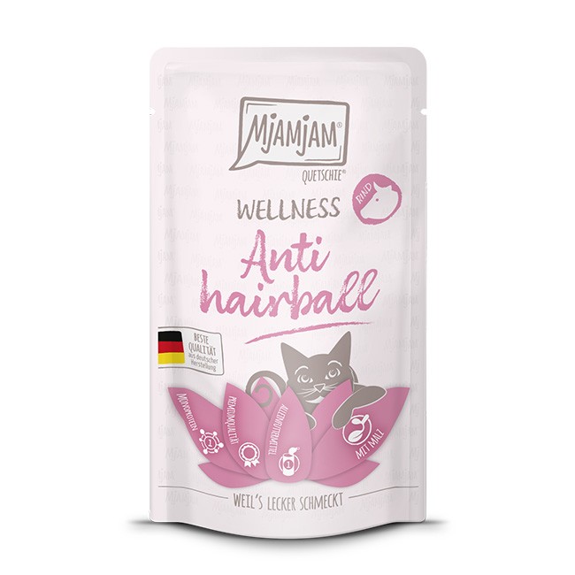 MjAMjAM Cat Wellness Anti Hairball Rind 12 x 125 g