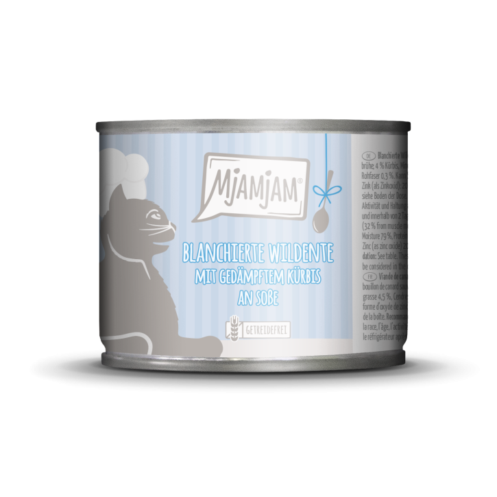 MjAMjAM Cat Wildente & Kürbis an Soße 12 x 185 g