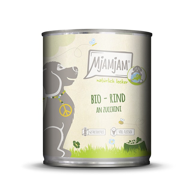 MjAMjAM Dog BIO Rind & Zucchini 200 g, 400 g oder 800 g