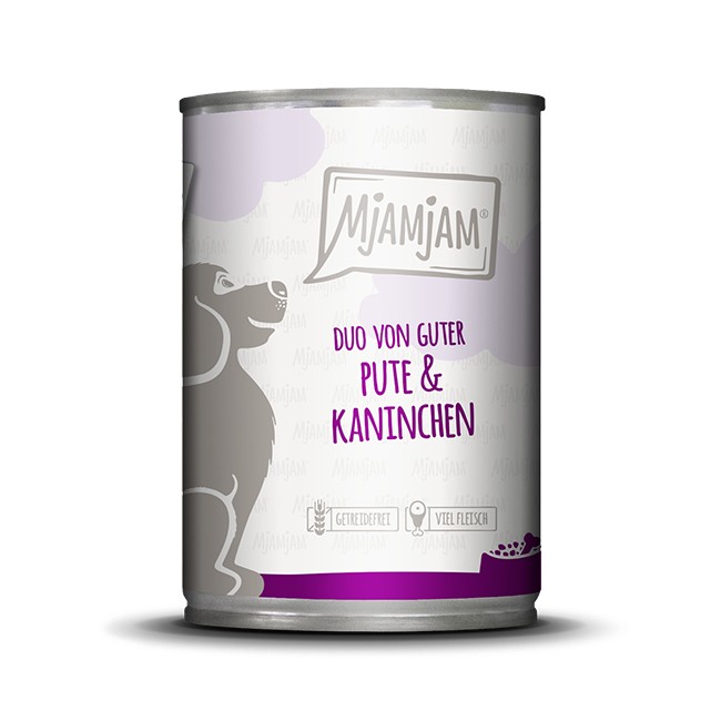 MjAMjAM Dog Duo Pute & Kaninchen 200 g, 400 g oder 800 g