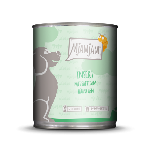 MjAMjAM Dog Insekt mit Hühnchen 200 g, 400 g oder 800 g