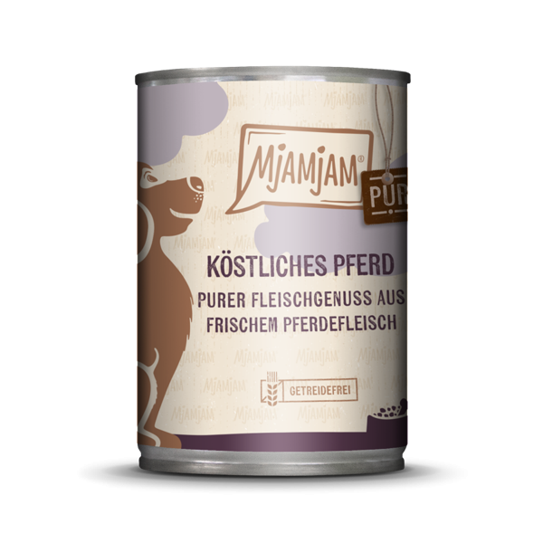 MjAMjAM Dog Pferd pur 6 x 400 g