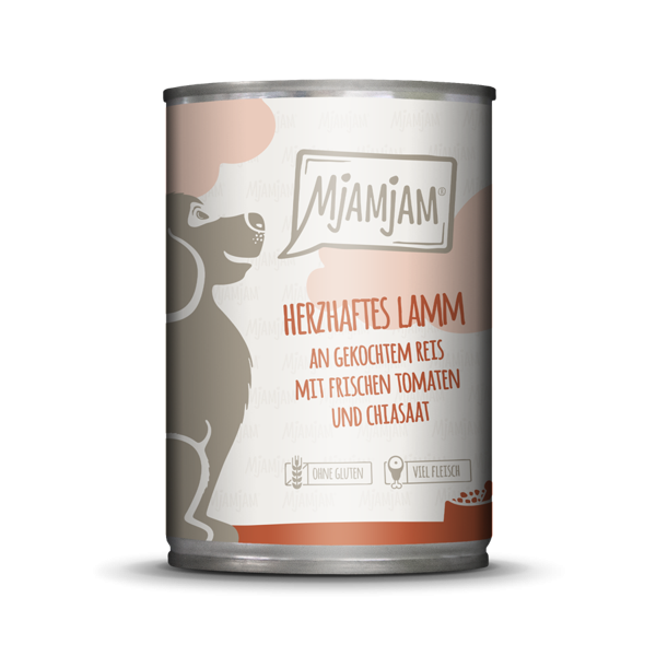 MjAMjAM Dog mit Lamm, Reis und Tomate 12 x 400 g