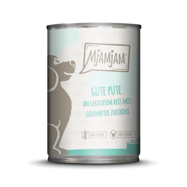 MjAMjAM Dog mit Pute, Reis und Zucchini 12 x 400 g