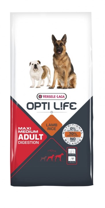 Opti Life Adult Digestion Medium & Maxi 2 x 12,5 kg (Staffelpreis)