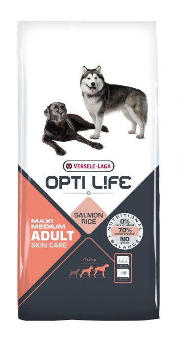 Opti Life Adult Medium & Maxi Skin Care 12,5 kg (SPARTIPP: unsere Staffelpreise)