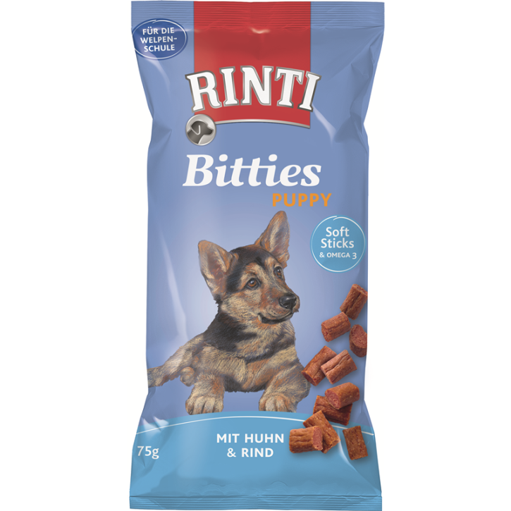 Rinti Bitties Puppy mit Huhn & Rind 16 x 75 g