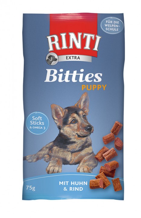 Rinti Bitties Puppy mit Huhn und Rind 16 x 75 g