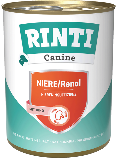 Rinti Canine Niere & Renal mit Rind 6 x 800 g
