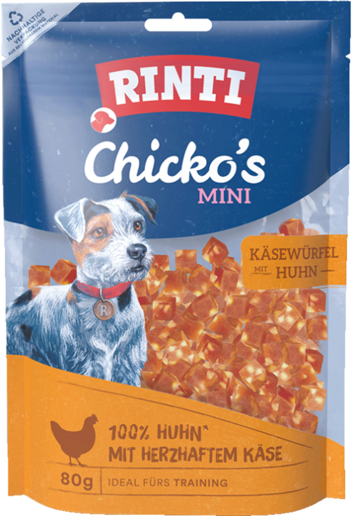 Rinti Chicko Mini Huhnwürfel mit Käse 12 x 80 g