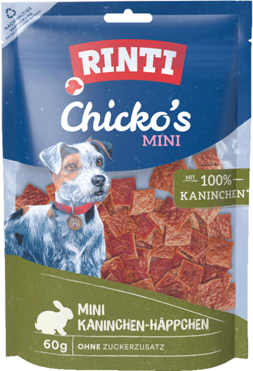 Rinti Chicko Mini Kaninchen-Häppchen 12 x 60 g