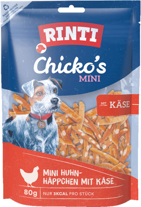 Rinti Chicko Mini mit Huhn & Käse 12 x 80 g