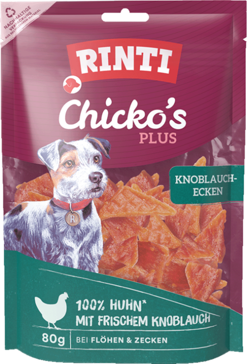 Rinti Chicko Plus Knoblauch Ecken 12 x 80 g