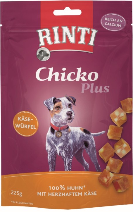 Rinti Chicko Plus Käsewürfel mit Huhn 9 x 225 g