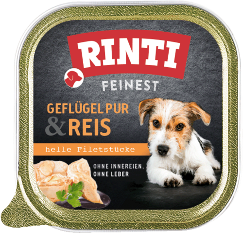 Rinti Feinest Geflügel pur und Reis 11 x 150 g