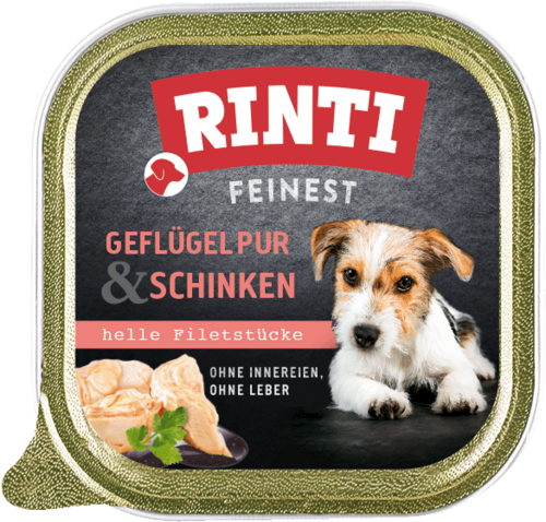 Rinti Feinest Geflügel pur und Schinken 11 x 150 g