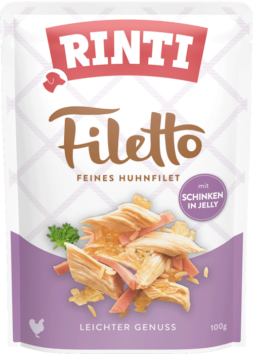 Rinti Filetto Huhnfilet & Schinken in Jelly 24 x 100 g