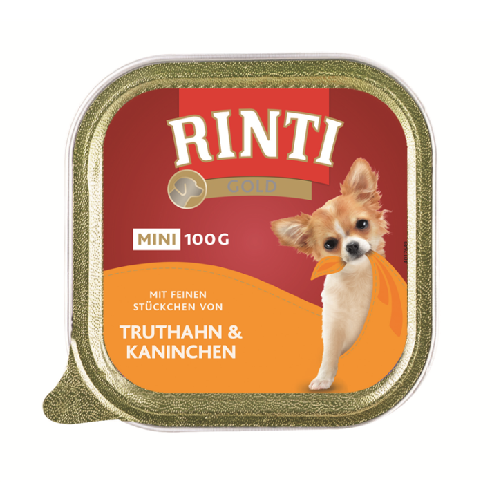 Rinti Gold Mini Truthahn & Kaninchen 16 x 100 g
