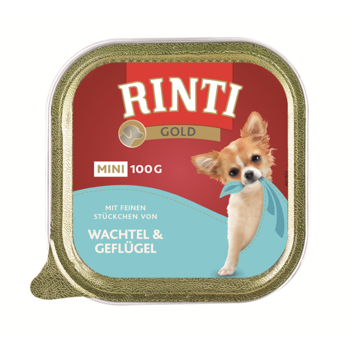 Rinti Gold Mini Wachtel & Geflügel 16 x 100 g