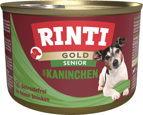Rinti Gold Senior mit Kaninchen 12 x 185 g