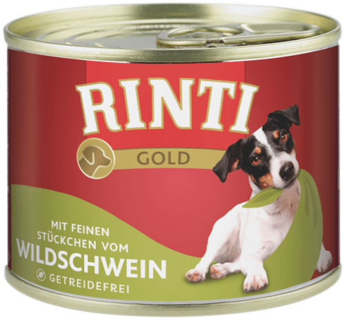 Rinti Gold mit Wildschwein 12 x 185 g