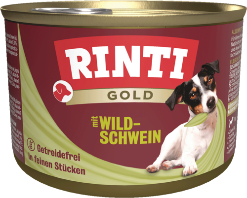 Rinti Gold mit Wildschwein 12 x 185 g