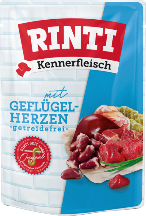 Rinti Kennerfleisch Geflügelherzen 10 x 400 g