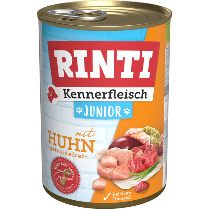 Rinti Kennerfleisch Junior mit Huhn 12 x 400 g