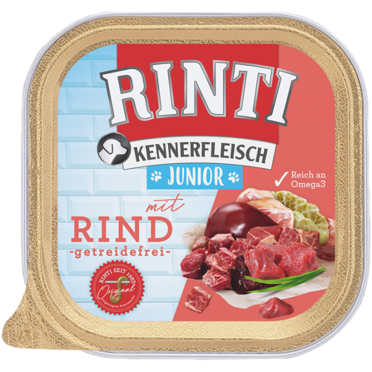 Rinti Kennerfleisch Junior mit Rind 9 x 300 g