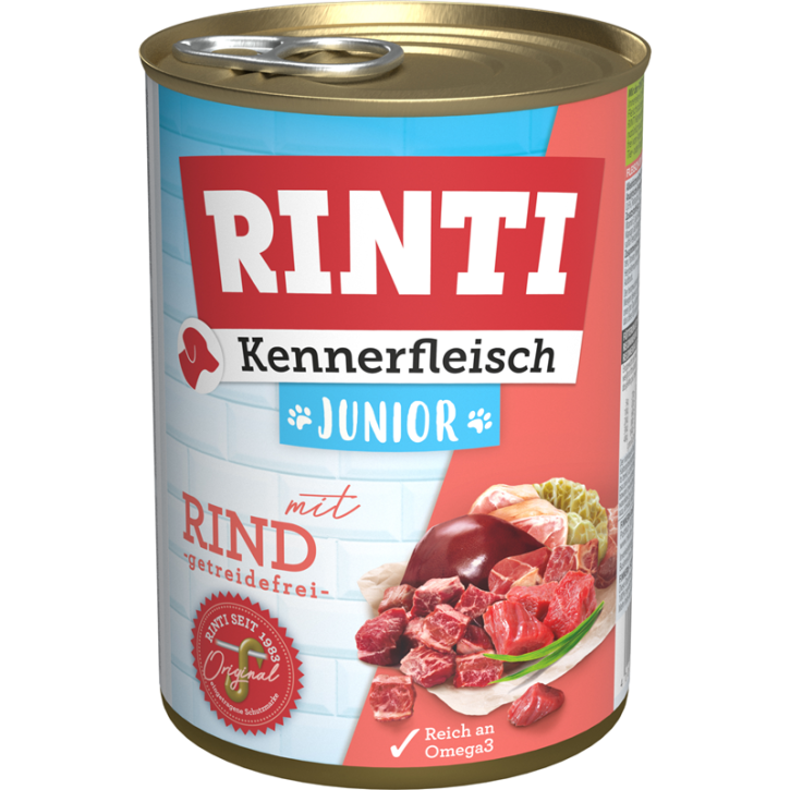 Rinti Kennerfleisch Junior mit Rind 12 x 400 g