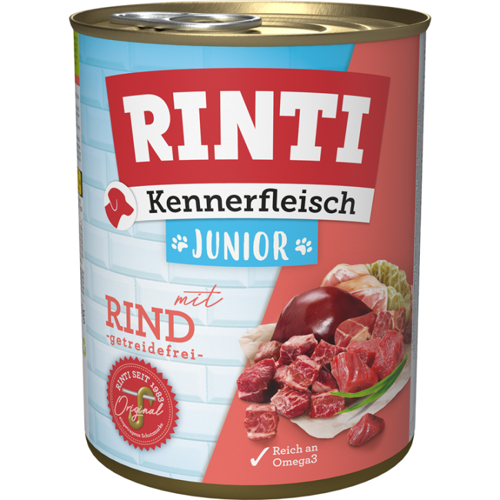 Rinti Kennerfleisch Junior mit Rind 12 x 800 g