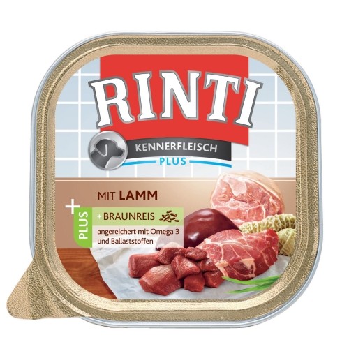 Rinti Kennerfleisch Plus mit Lamm und Braunreis 300 g